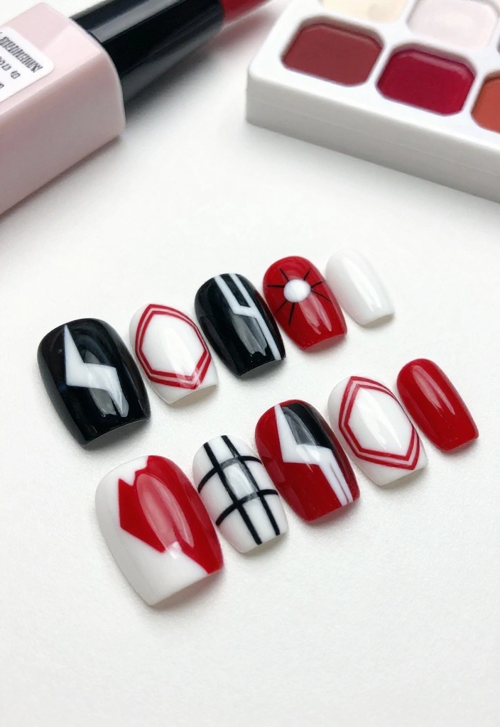15 Stunning Almond Nail Shape Ideas You Won't Believe Are So Easy! - 5. Geometric Designs 1