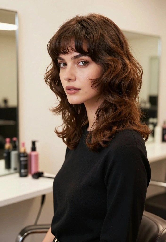 15 Stunning Wolf Cut Hairstyles That'll Make You Want to Book a Salon Appointment Right Now! - 11. The Retro-Inspired Wolf Cut 1