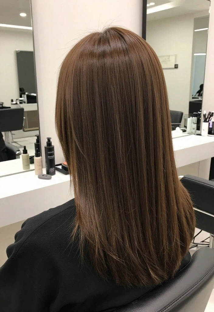 15 Stunning Wolf Cut Hairstyles That'll Make You Want to Book a Salon Appointment Right Now! - 12. Sleek and Straight Wolf Cut 1
