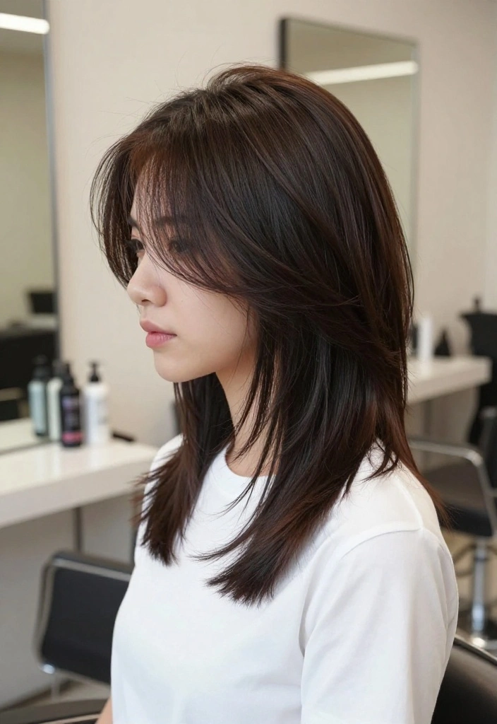 15 Stunning Wolf Cut Hairstyles That'll Make You Want to Book a Salon Appointment Right Now! - 13. Layered Wolf Cut with Side Part 1