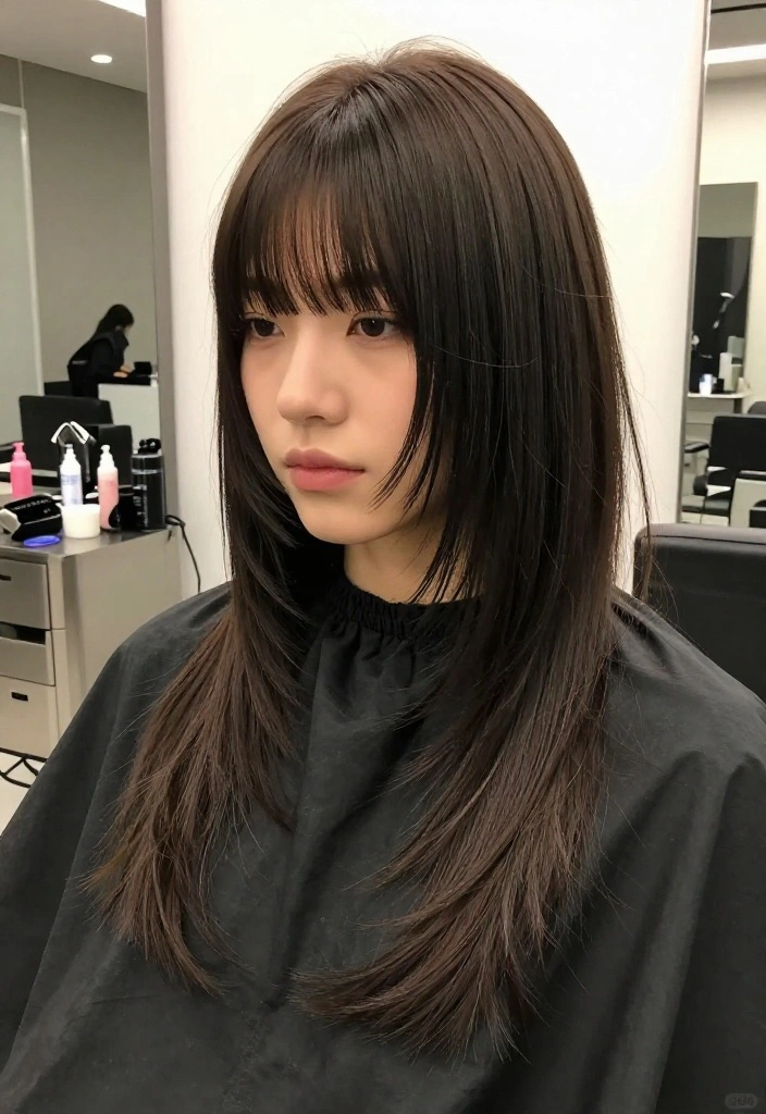 15 Stunning Wolf Cut Hairstyles That'll Make You Want to Book a Salon Appointment Right Now! - 2. Edgy Curtain Bangs 1