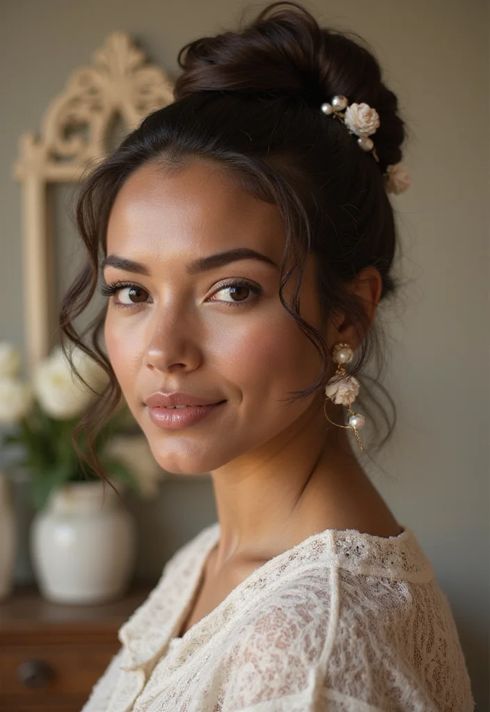 16 Celebrity Bun Hairstyles You Need to Try for Your Next Event (Glam Alert!) - 10. The Vintage-Inspired Bun 1
