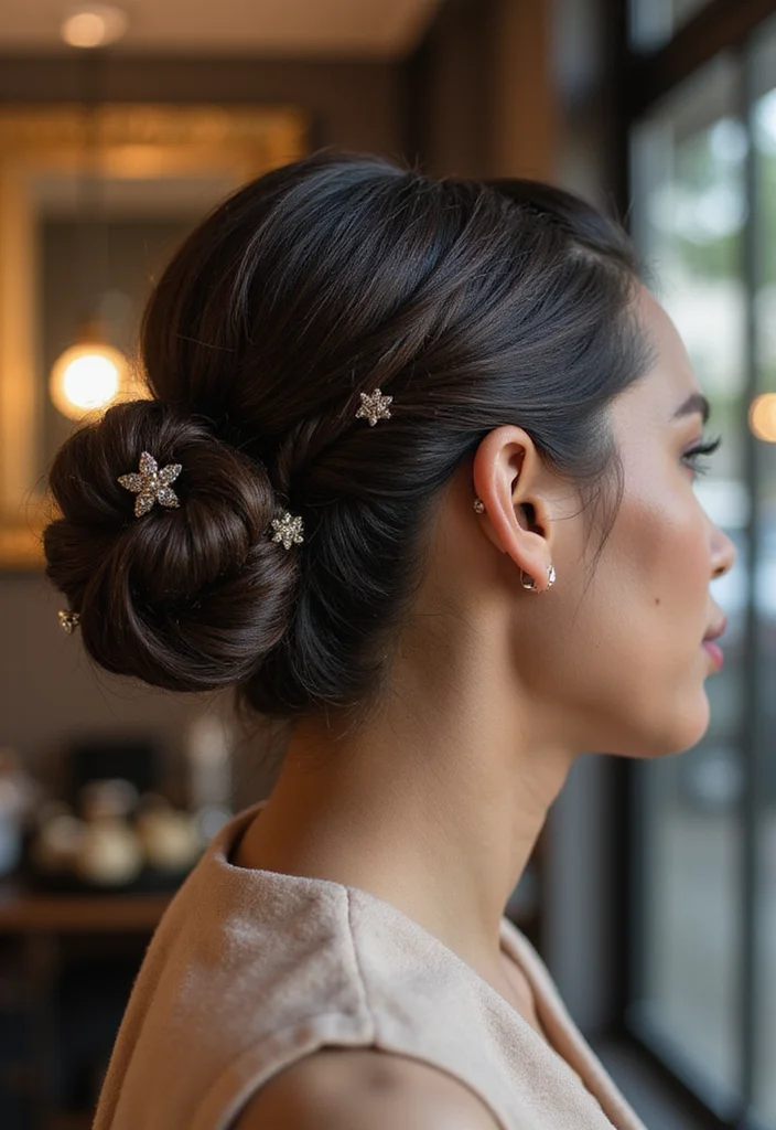16 Celebrity Bun Hairstyles You Need to Try for Your Next Event (Glam Alert!) - 14. The Twisted Bun 1