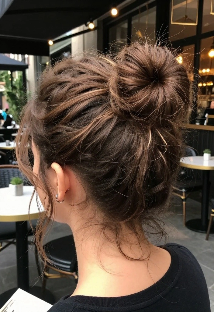 16 Celebrity Bun Hairstyles You Need to Try for Your Next Event (Glam Alert!) - 2. The Messy Bun 1