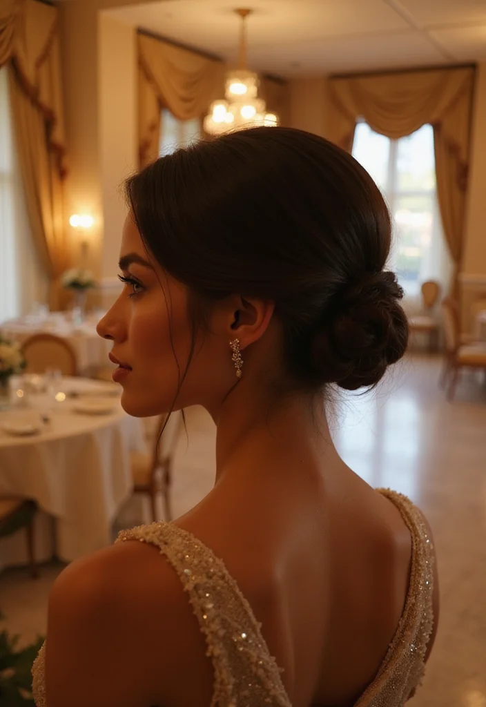 16 Celebrity Bun Hairstyles You Need to Try for Your Next Event (Glam Alert!) - 4. The Low Chignon 1