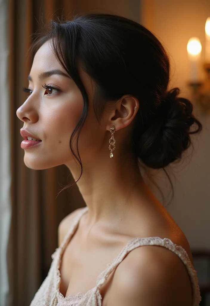 16 Celebrity Bun Hairstyles You Need to Try for Your Next Event (Glam Alert!) - 6. The Side Bun 1