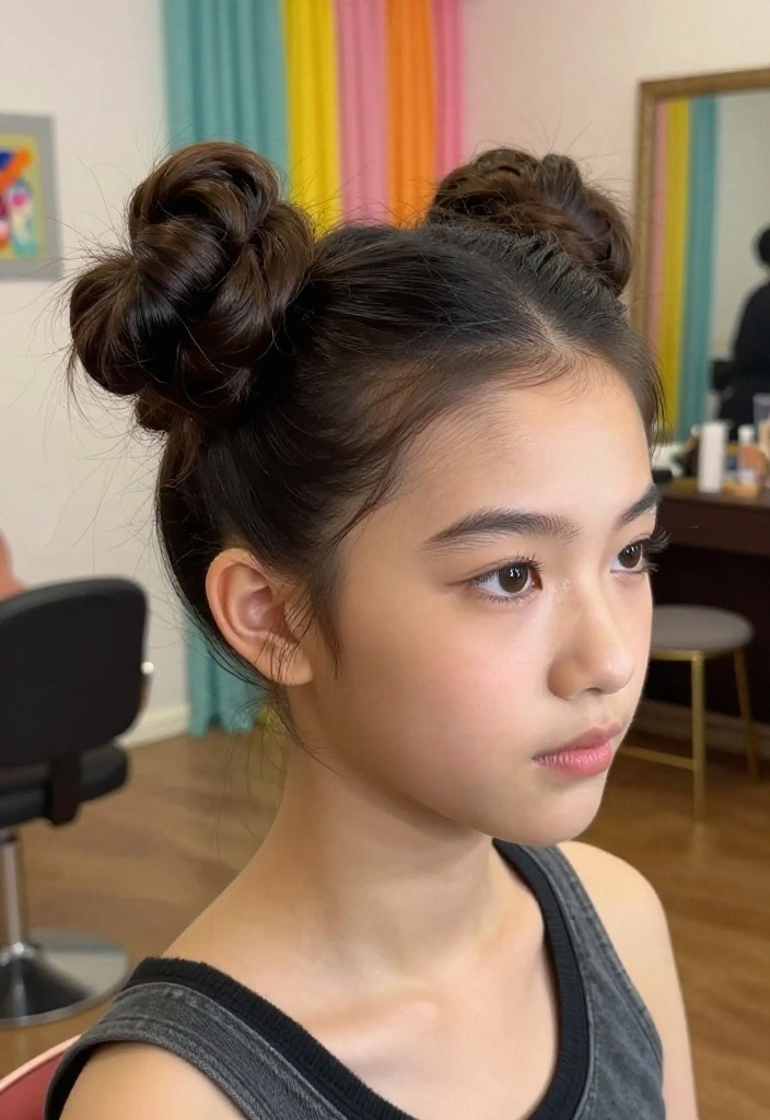 16 Celebrity Bun Hairstyles You Need to Try for Your Next Event (Glam Alert!) - 7. The Double Bun 1