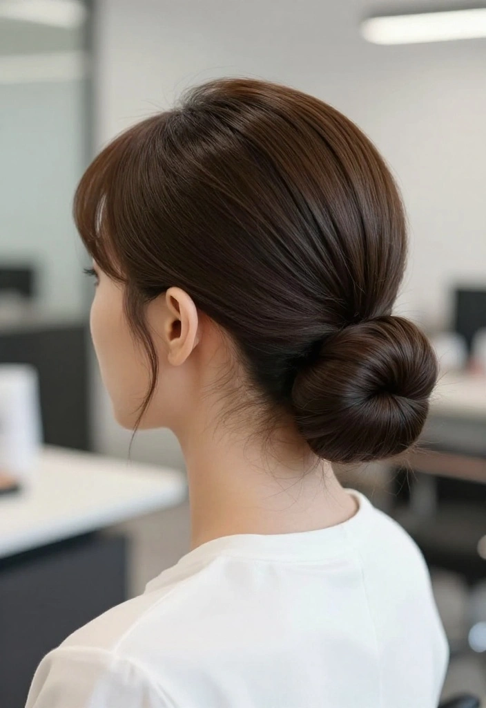 16 Celebrity Bun Hairstyles You Need to Try for Your Next Event (Glam Alert!) - 9. The Sleek Low Bun 1