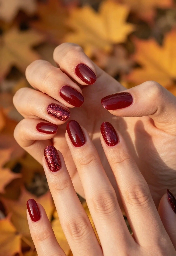 20 Stunning Fall Nail Art Designs That Will Make Your Friends Jealous (You Won't Believe #12!) - 6. Cranberry Chic 1