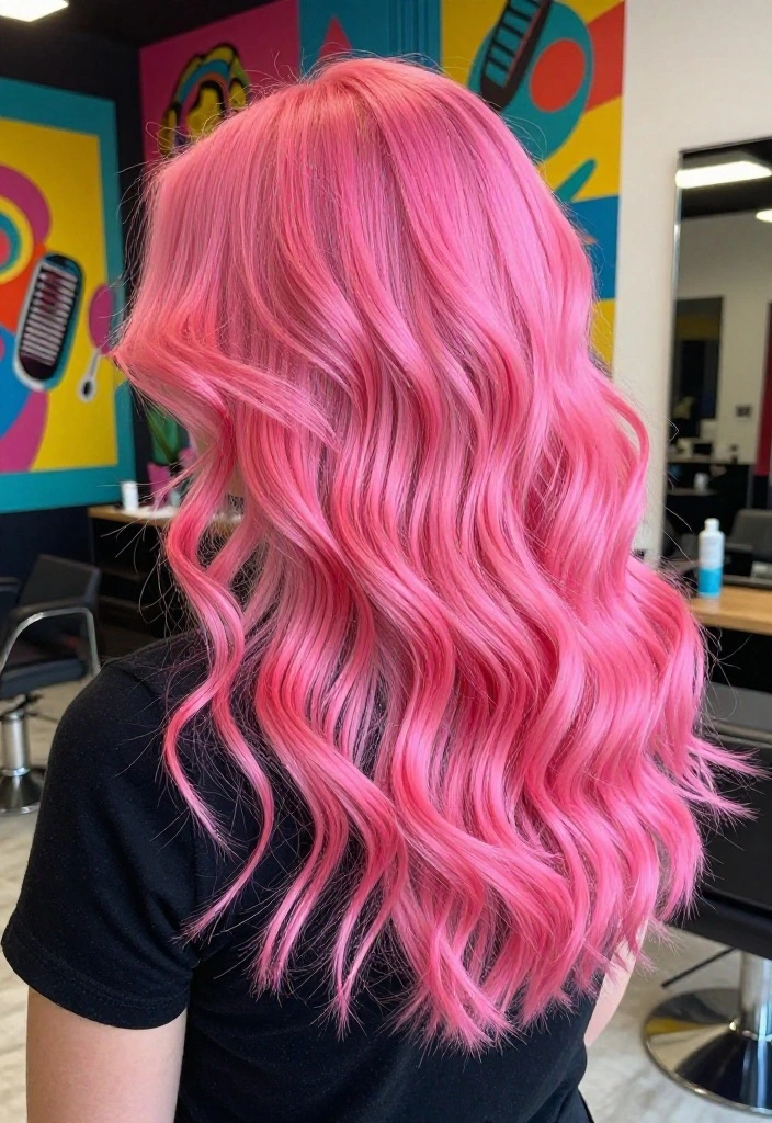 20 Vibrant Hair Tint Ideas That Will Transform Your Look Instantly! - 1. Neon Pink Passion 1