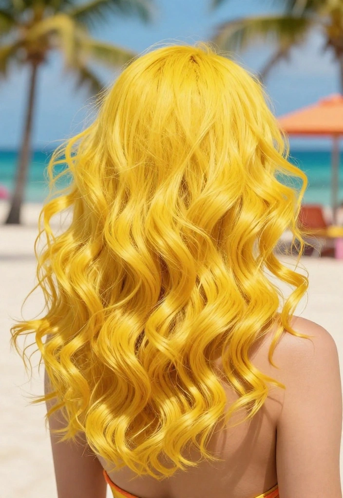 20 Vibrant Hair Tint Ideas That Will Transform Your Look Instantly! - 12. Tropical Yellow 1