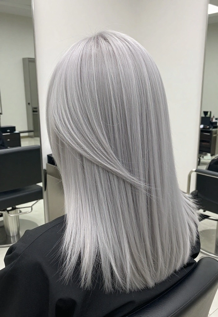 20 Vibrant Hair Tint Ideas That Will Transform Your Look Instantly! - 15. Shimmering Silver 1