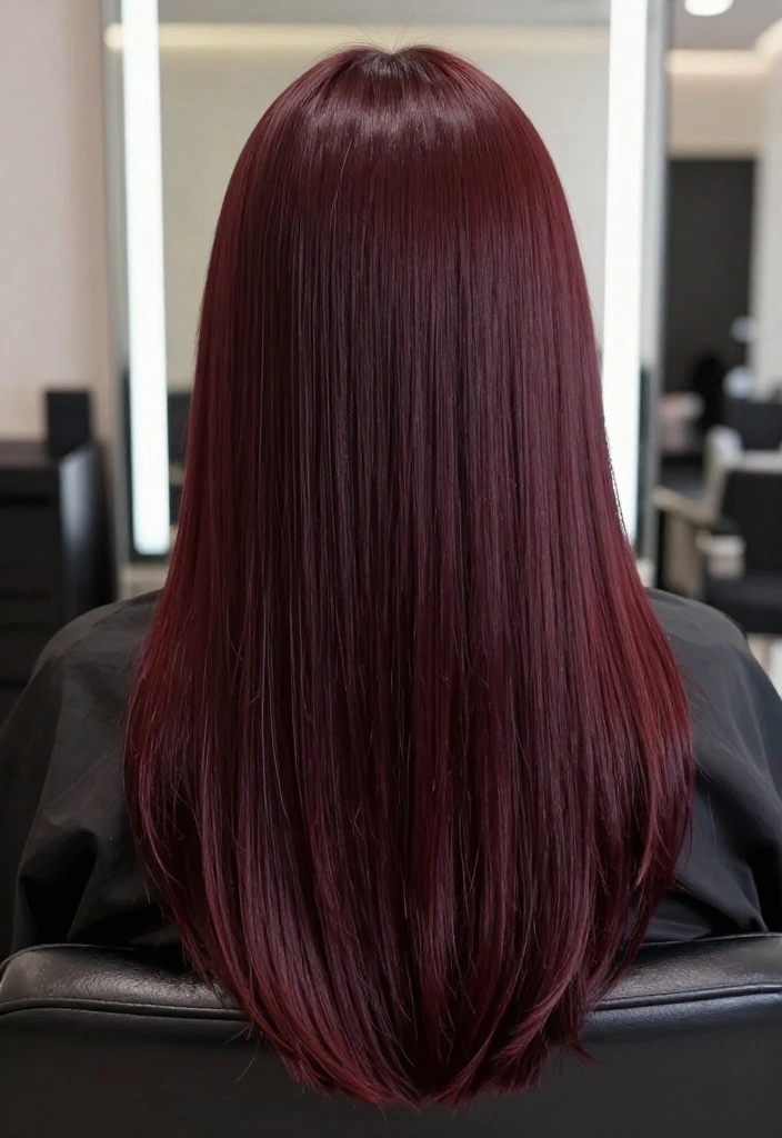 20 Vibrant Hair Tint Ideas That Will Transform Your Look Instantly! - 17. Deep Plum 1