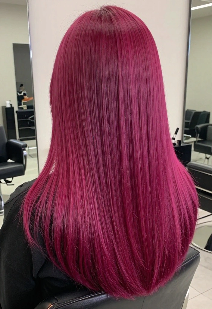 20 Vibrant Hair Tint Ideas That Will Transform Your Look Instantly! - 9. Electric Magenta 1