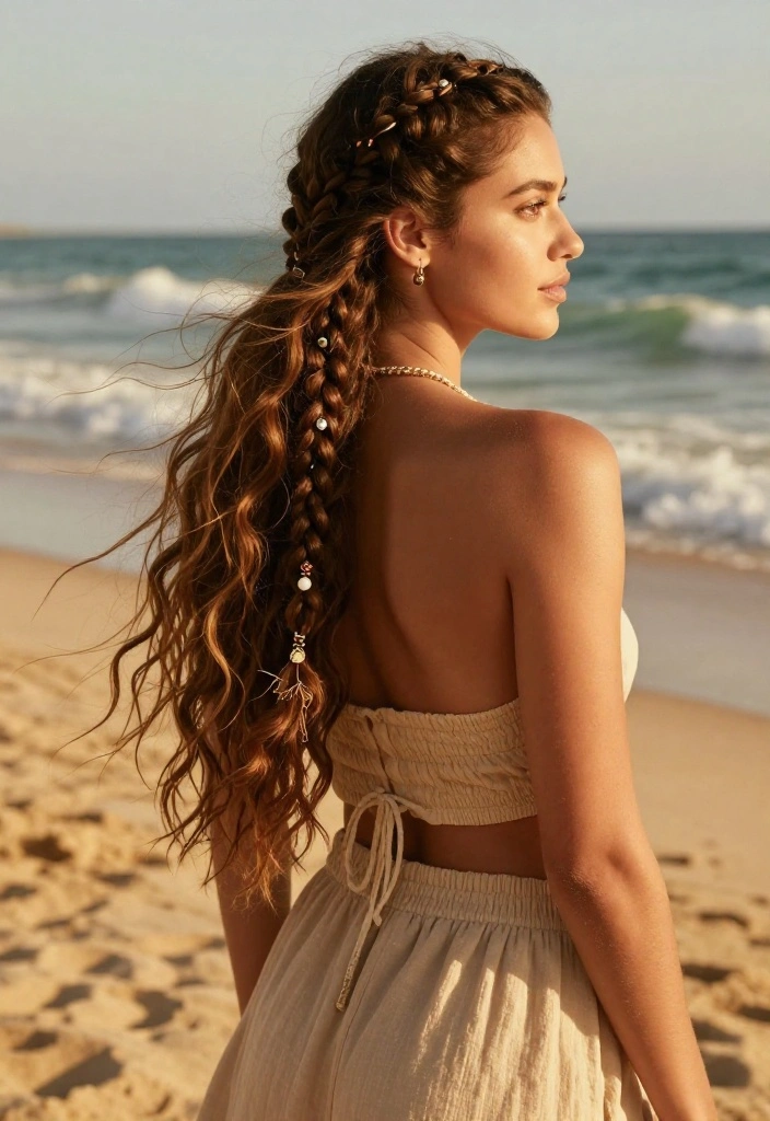 12 Stunning Boho Braids Hairstyles That Will Turn Heads Everywhere (You Won't Believe #5!) - 3. Side Braid with Beachy Waves 1