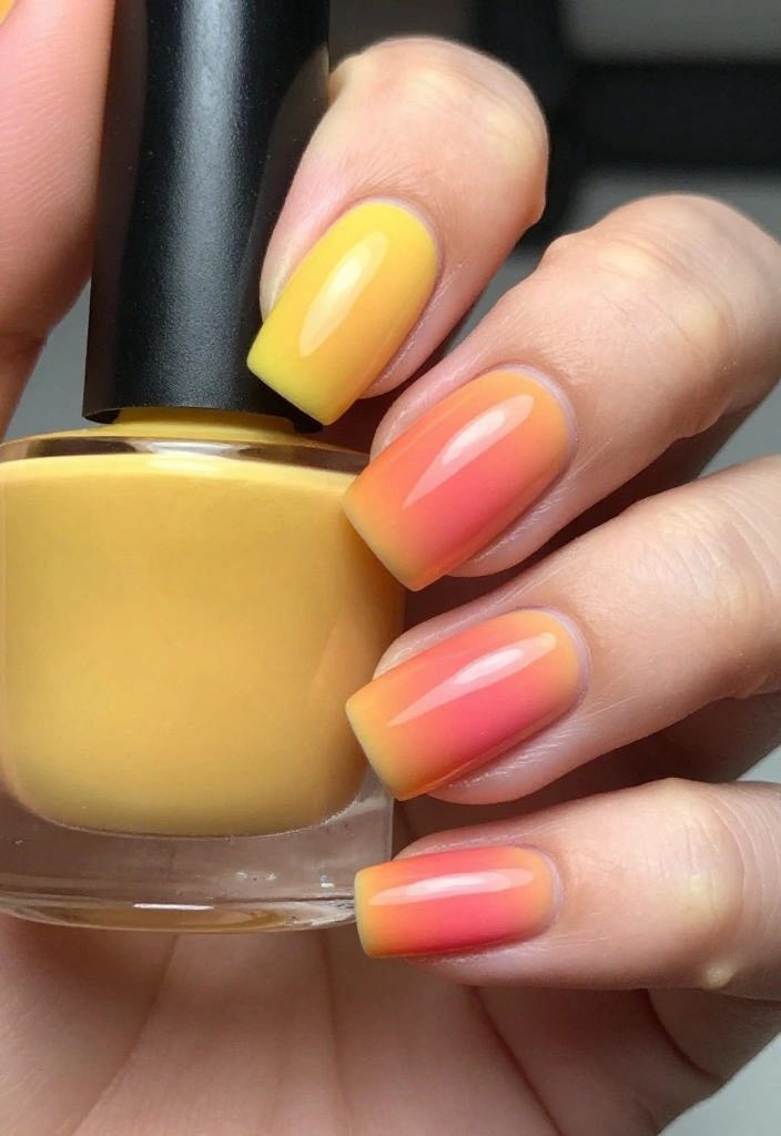 15 Must-Try August Nail Trends for 2026 (You Won't Believe #9!) - 1. Sunset Ombre 1