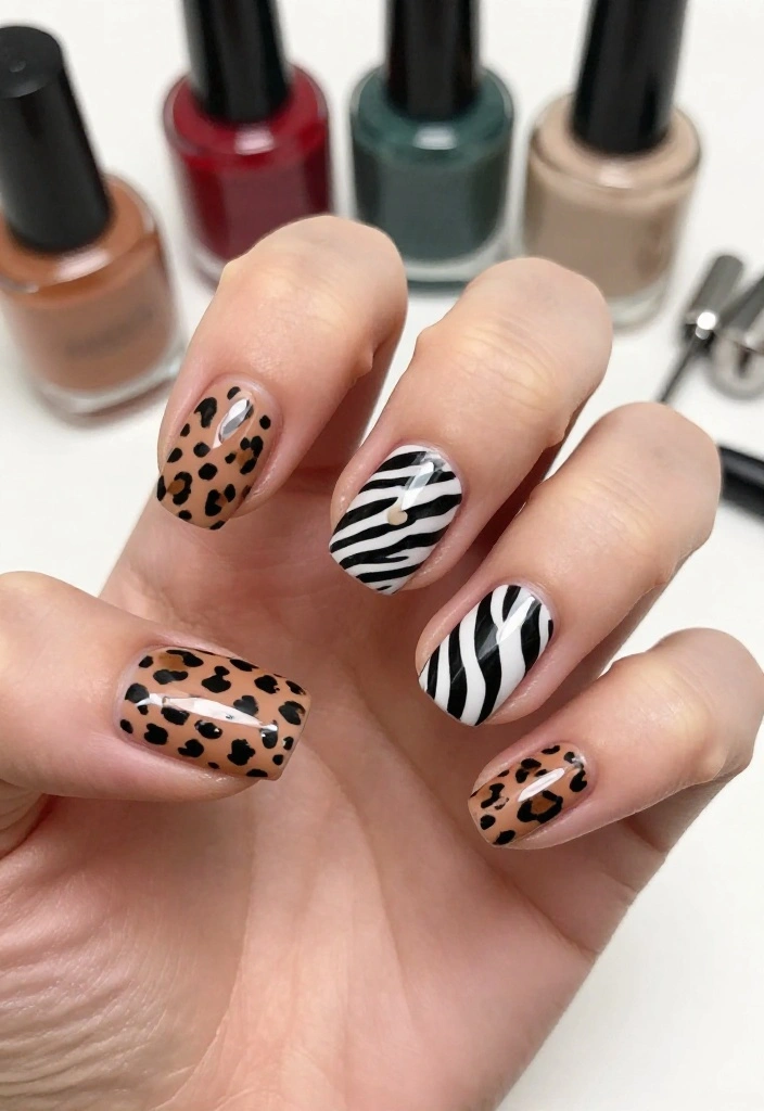 15 Must-Try August Nail Trends for 2026 (You Won't Believe #9!) - 10. Animal Prints 1