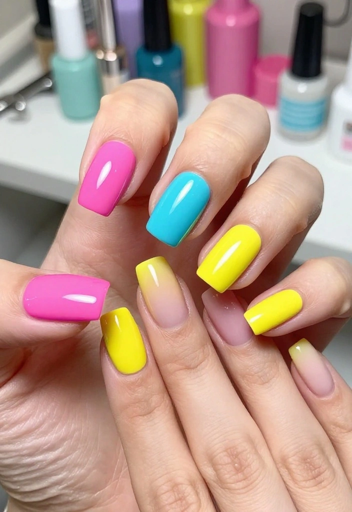 15 Stunning August Nails Ideas for 2026 That'll Make You Book Your Next Mani Right Now! - 11. Color Block 1