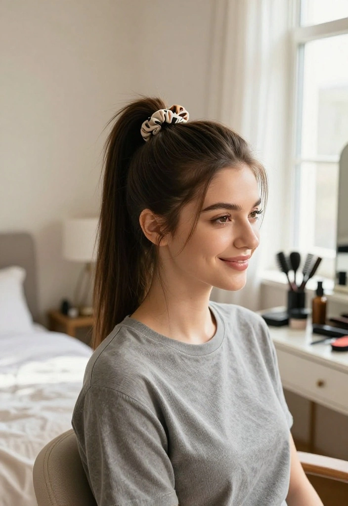 15 Stylish Back to School Hairstyles You Can Master with Simple Tutorials! - 1. The Classic High Ponytail 1