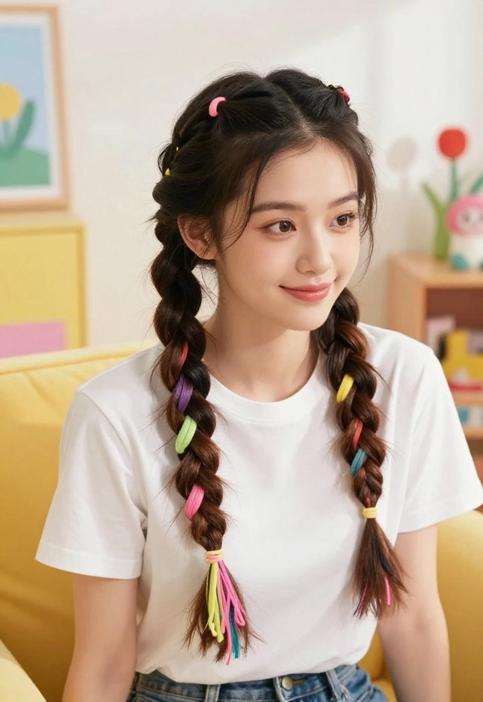 15 Stylish Back to School Hairstyles You Can Master with Simple Tutorials! - 10. Braided Pigtails 1