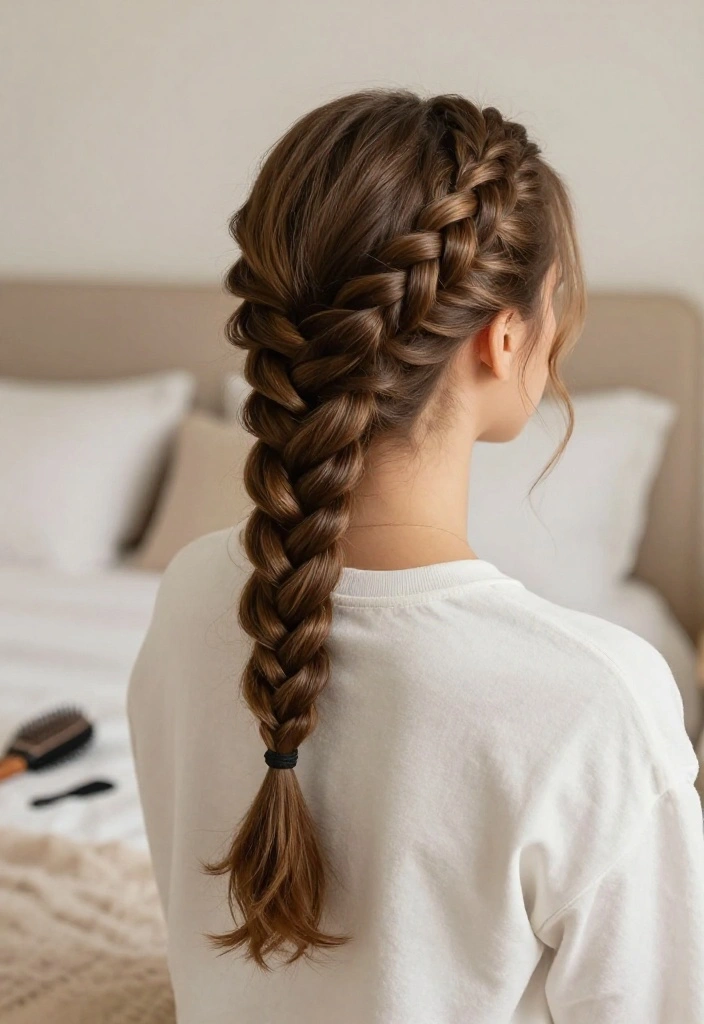 15 Stylish Back to School Hairstyles You Can Master with Simple Tutorials! - 11. Classic French Braid 1