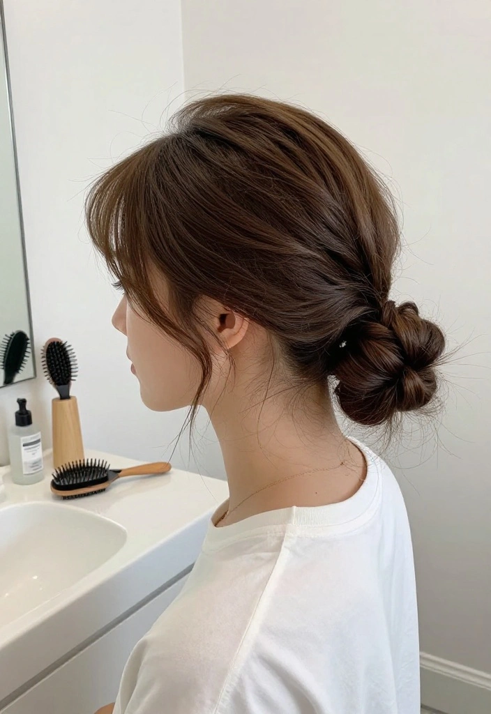 15 Stylish Back to School Hairstyles You Can Master with Simple Tutorials! - 7. Low Bun 1