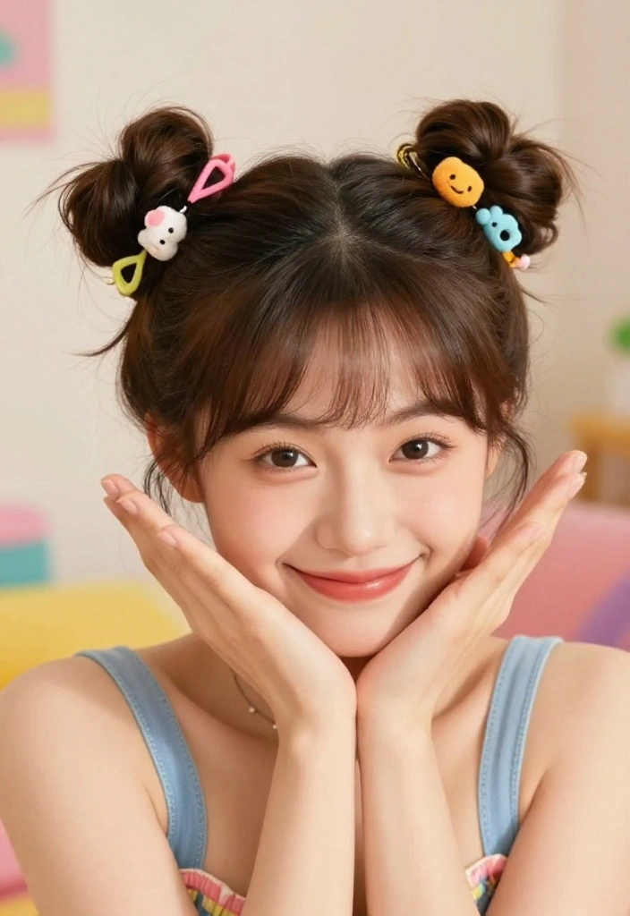 15 Stylish Back to School Hairstyles You Can Master with Simple Tutorials! - 8. Space Buns 1