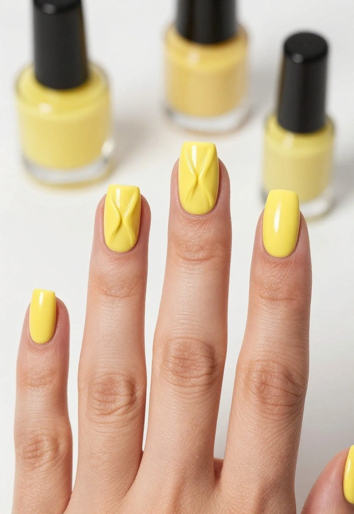 17 Butter Yellow Manicure Ideas That Are Perfect for Any Occasion (Don't Miss #9!) - 8. French Twist 1